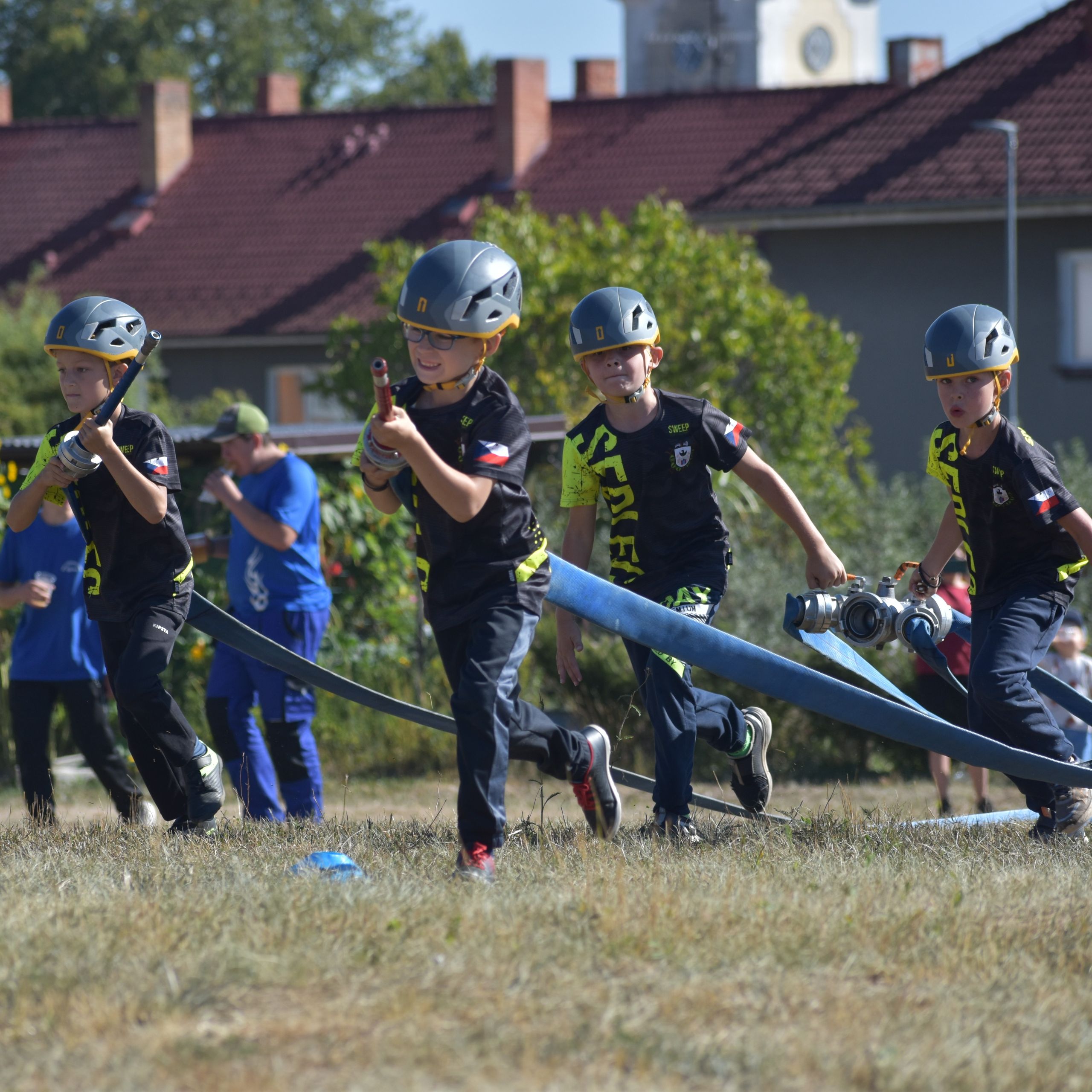 Soutěžní fotografie - Malí hasiči z SDH Sedlec v akci,  Středočeský kraj