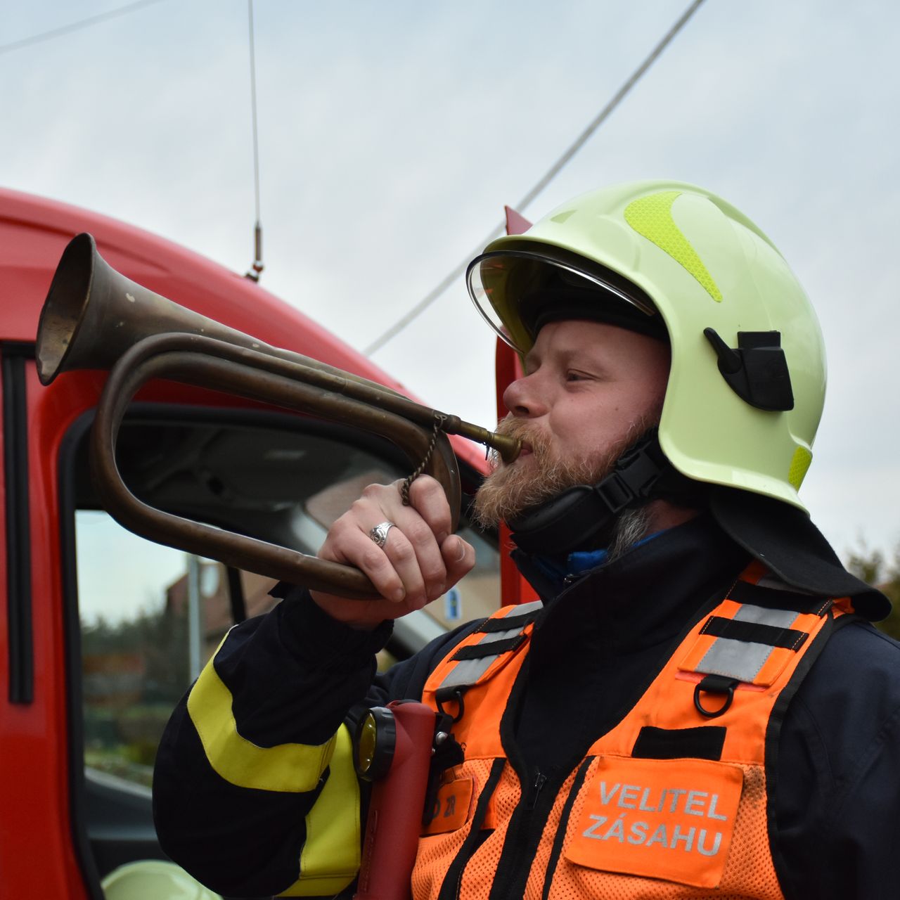 Soutěžní fotografie - Když je Otín v akci, živel nemá šanci.,  Kraj Vysočina
