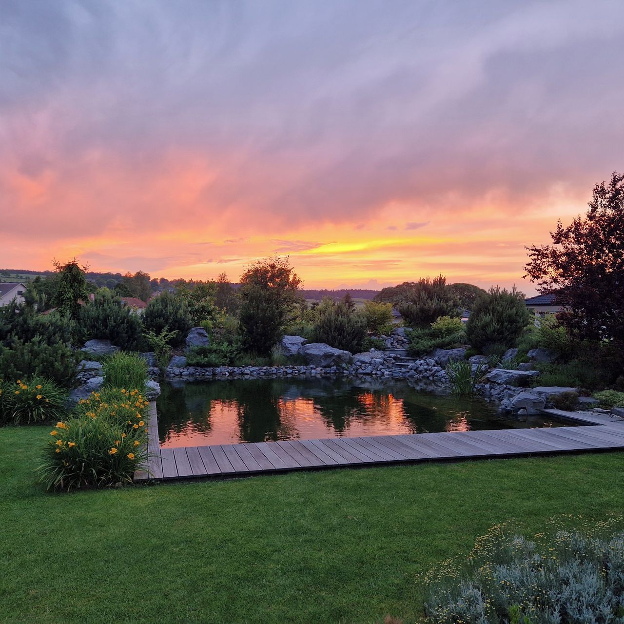 Soutěžní fotografie - Západ slunce nad Javorníkem,  Pardubický kraj