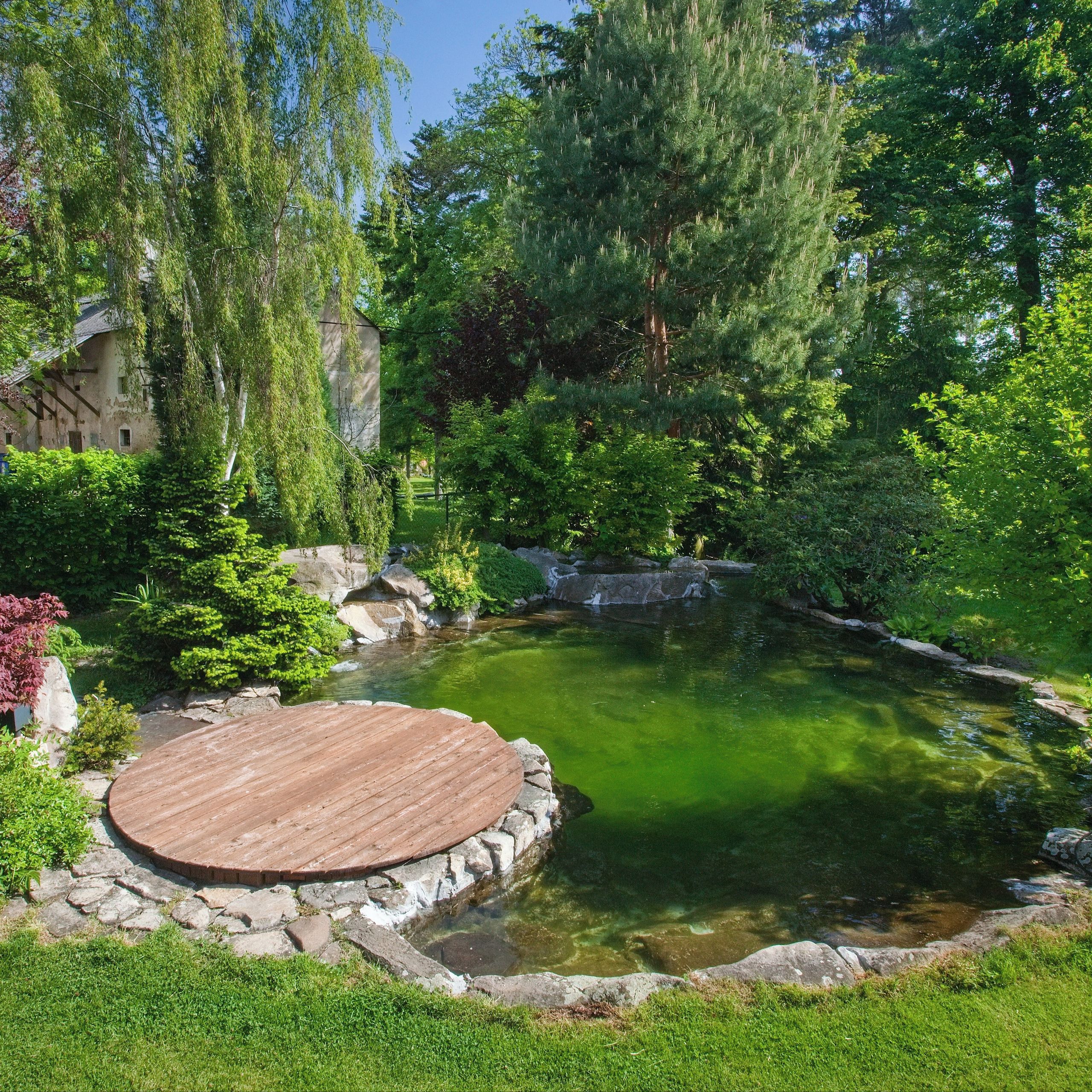 Soutěžní fotografie - Koupací zahradní jezírko Petrovice, Středočeský kraj