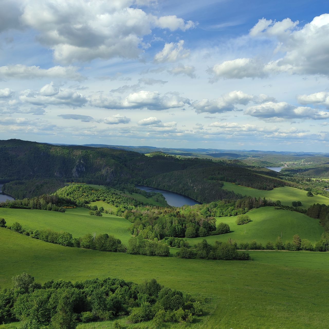 Soutěžní fotografie - Vltava směr Kamýk nad Vltavou,  Přední Chlum