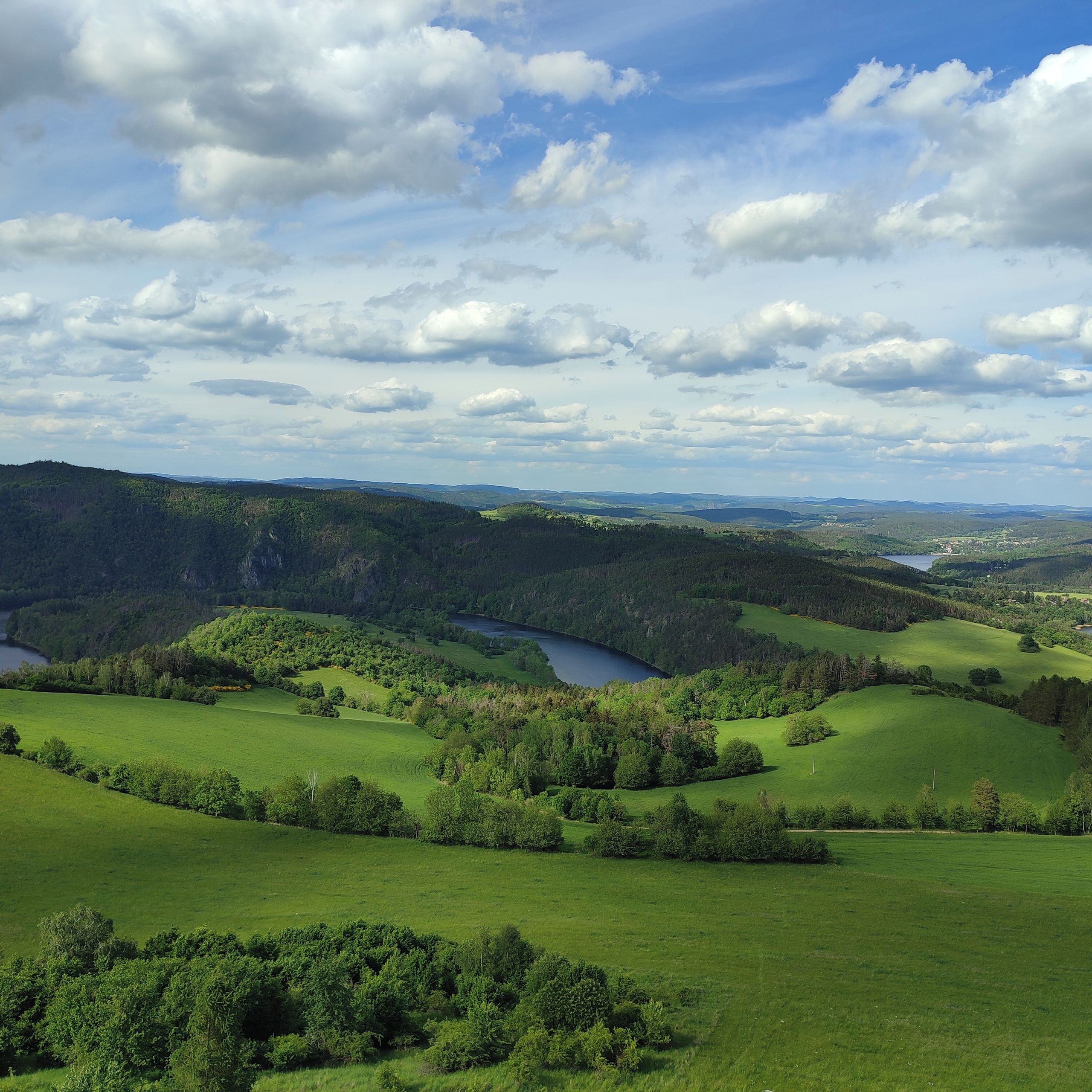 Soutěžní fotografie - Vltava směr Kamýk nad Vltavou,  Přední Chlum
