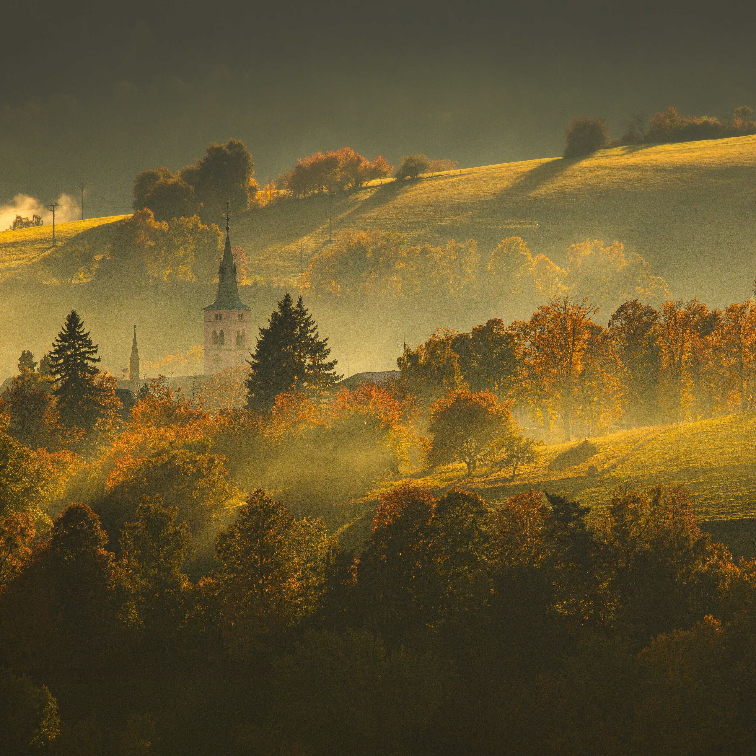 Soutěžní fotografie - Západ slunce na Šumavě,  Kašperské Hory