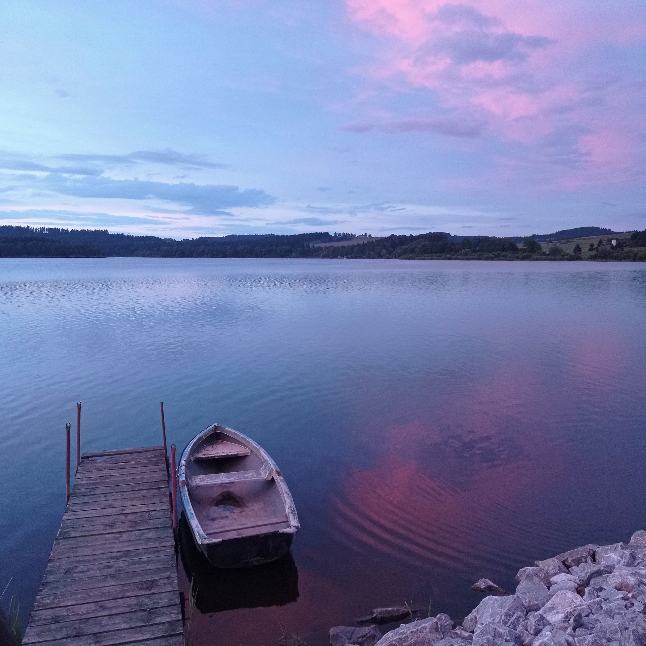 Soutěžní fotografie - Západ slunce,  Přehrada Lipno