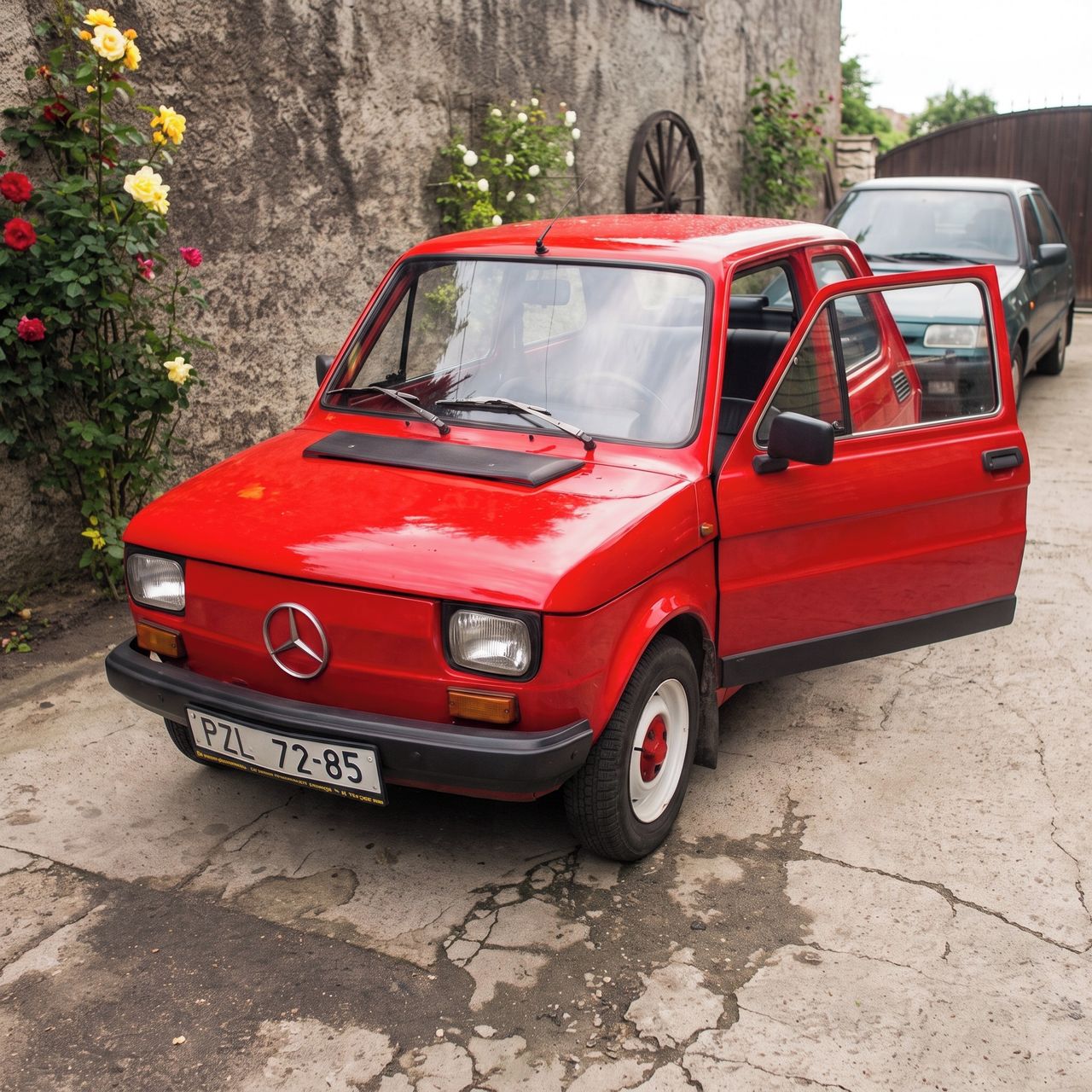Soutěžní fotografie - Rudý drak,  Fiat 126